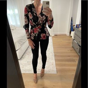 XS Bobeau peplum top